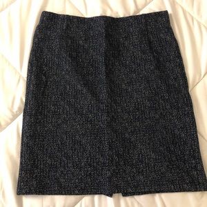 Loft Stretchy Navy Speckled Pencil Skirt - MP